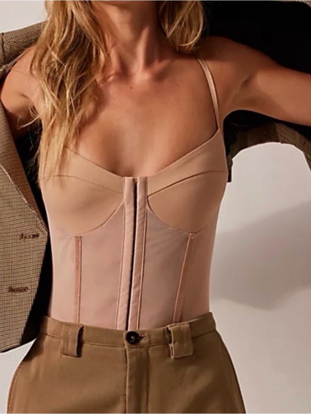NWT Free People Intimately Night Rythm Pink Bodysuit